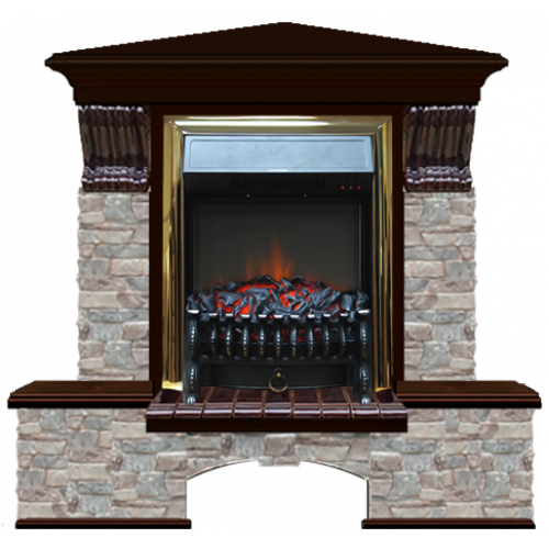 Бостон К Грот цветной угловой (дуб)+Fobos Brass