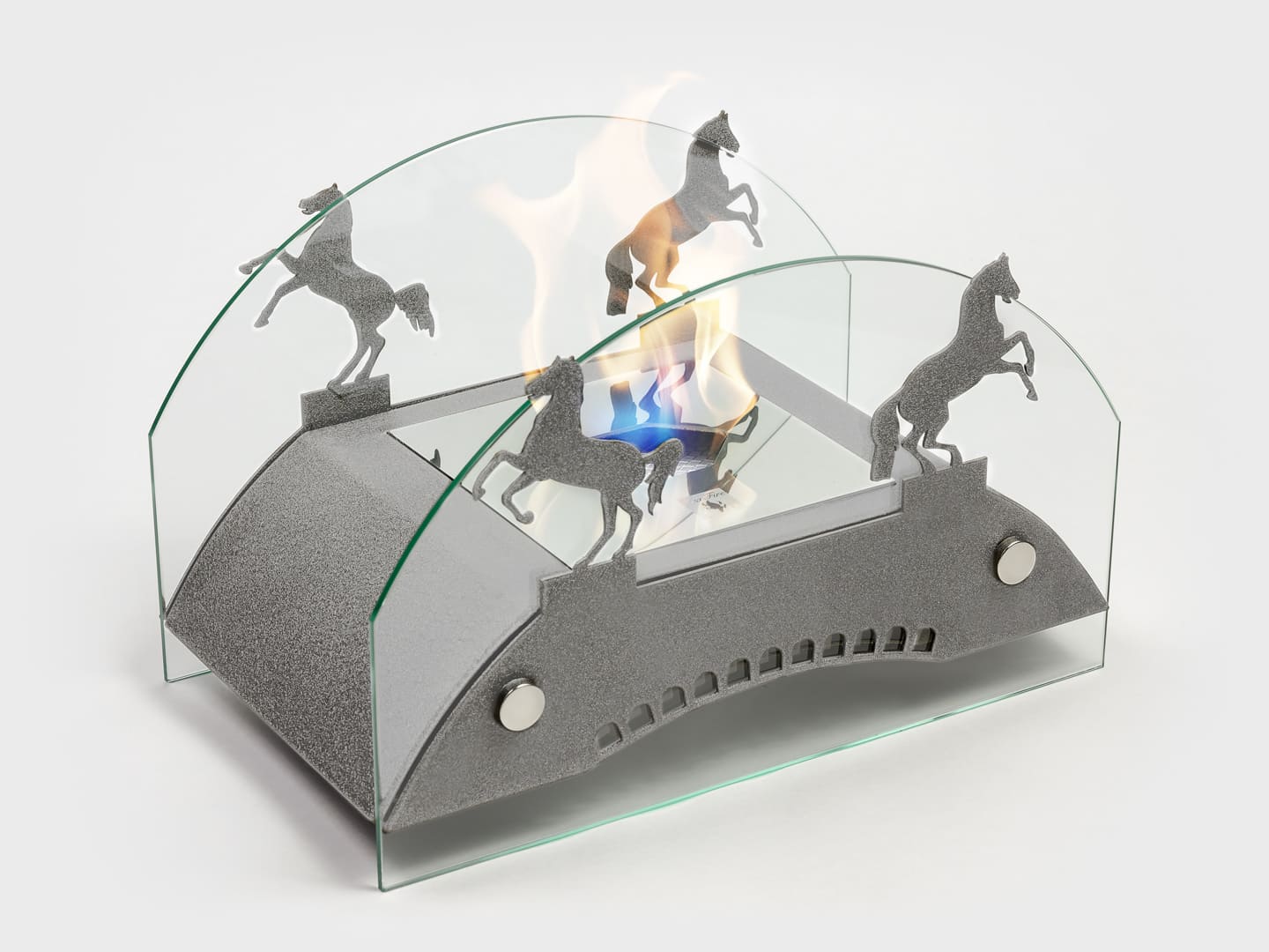 Настольный биокамин Lux Fire "Графский мост" M Серебро по цене 19 602 руб.