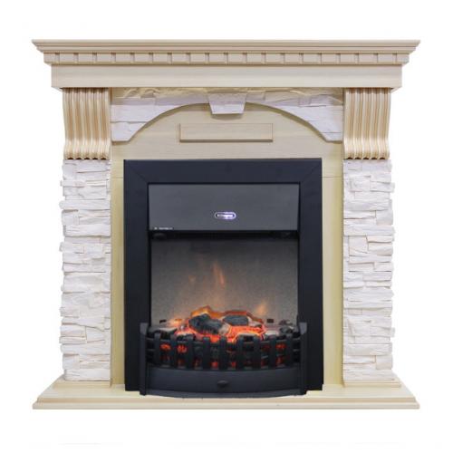 Dublin арочный сланец крем (слоновая кость)+Lydon Black