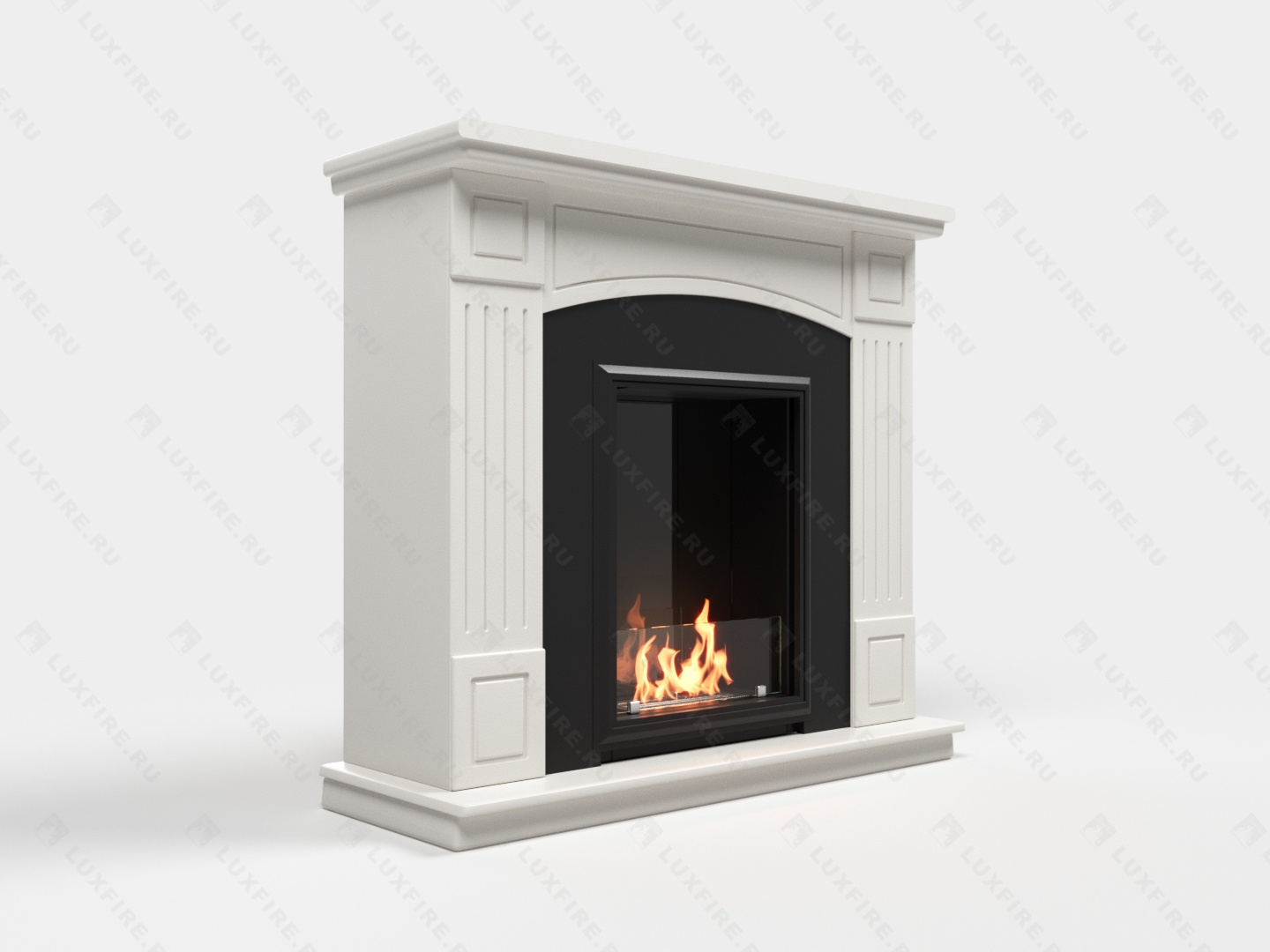 Биокамин Lux Fire с порталом Беркут 24, белый по цене 98 631 руб.
