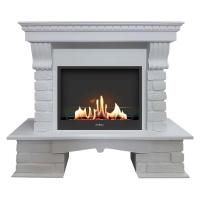 Биокамин в портале SteelHeat Brik, стекло