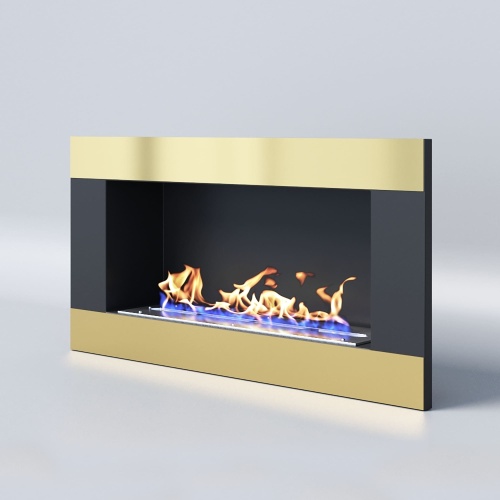 Биокамин "Русский огонь" Голд 800V встраиваемый с защитным стеклом