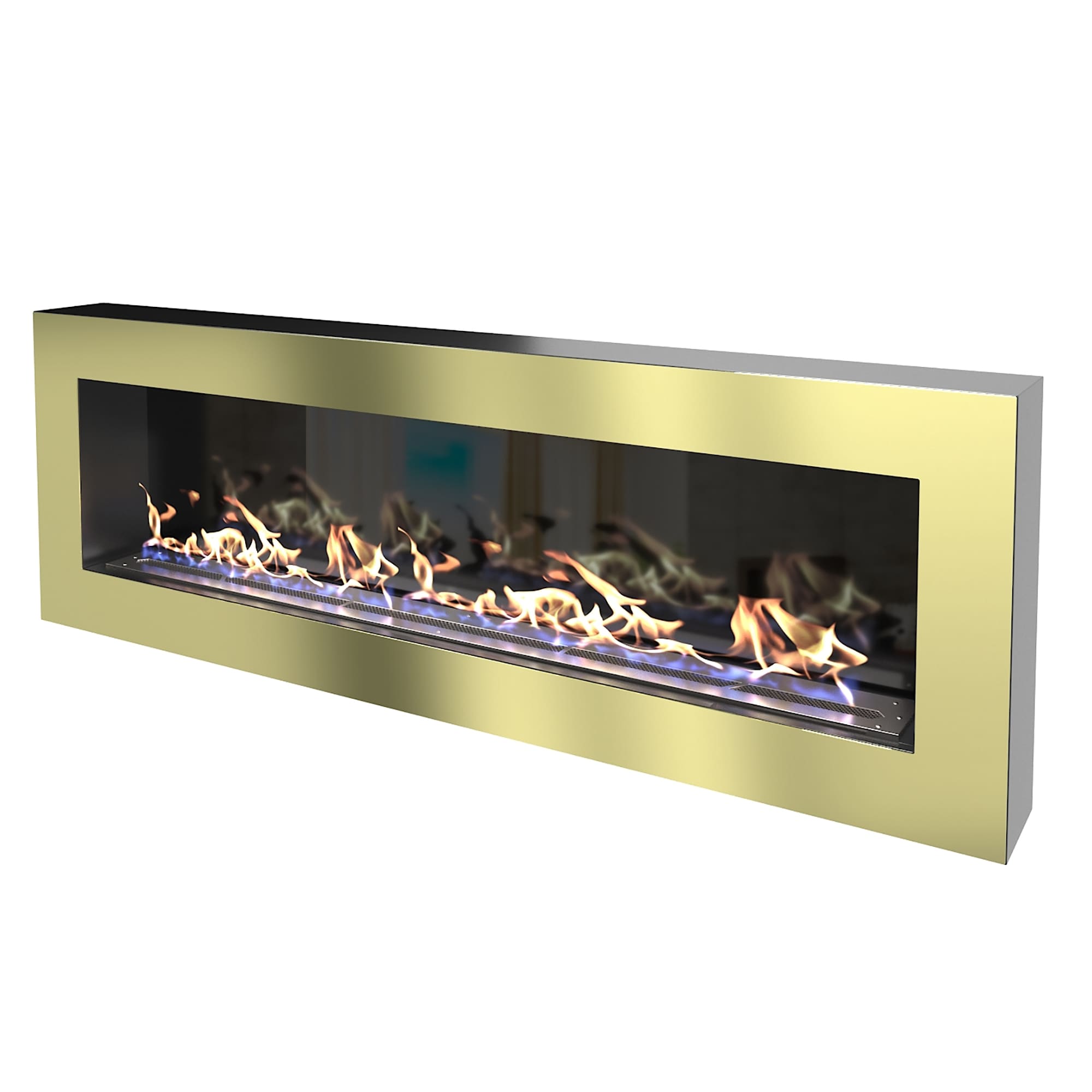 Биокамин "Русский огонь" Барокко 1300N настенный с декоративным стеклом (стемалитом) по цене 54 000 руб.