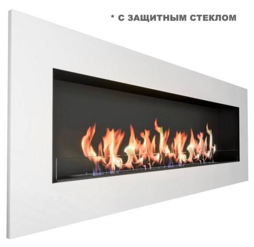 Биокамин ZeFire Elliot 1800 с белой рамкой