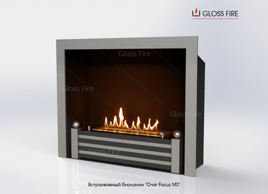 Встраиваемый биокамин Очаг Focus MS-арт.005 по цене 162 100 руб.