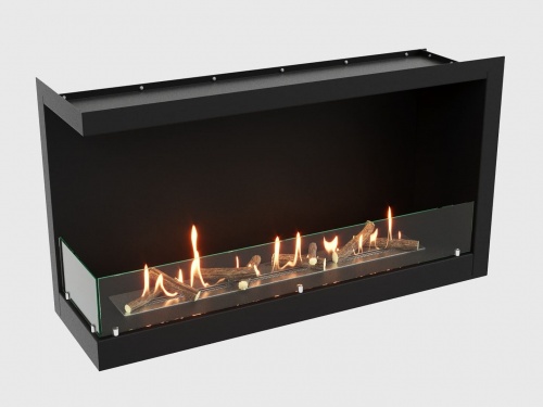 Встроенный биокамин Lux Fire Угловой 1155 М (левый угол)