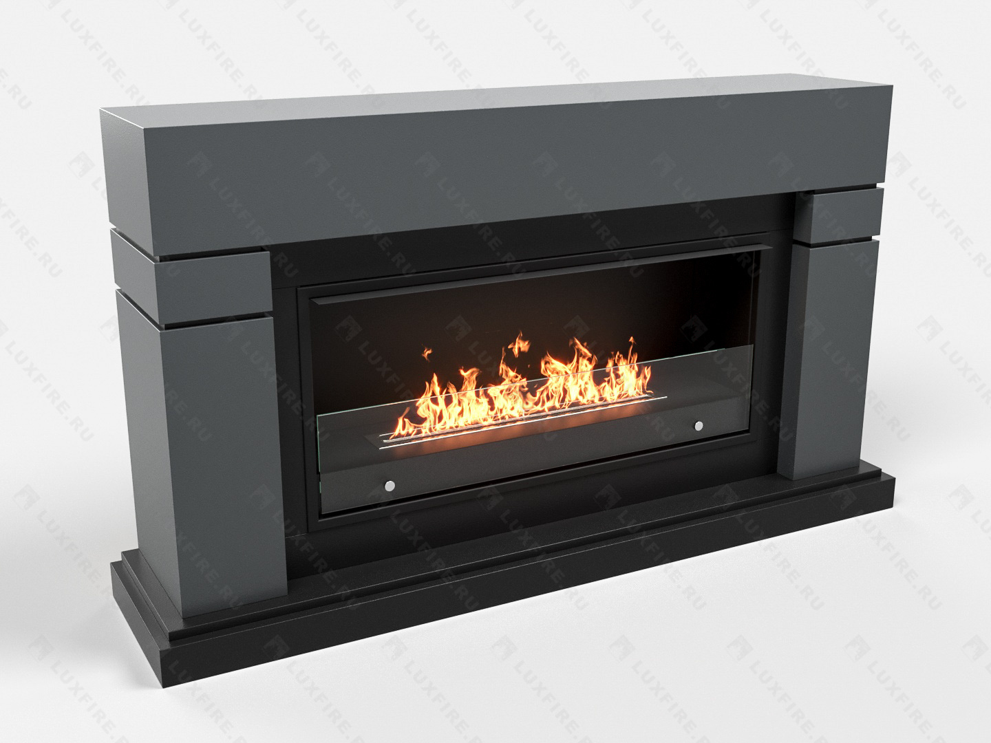 Биокамин Lux Fire с порталом Эльбрус 42, графит
