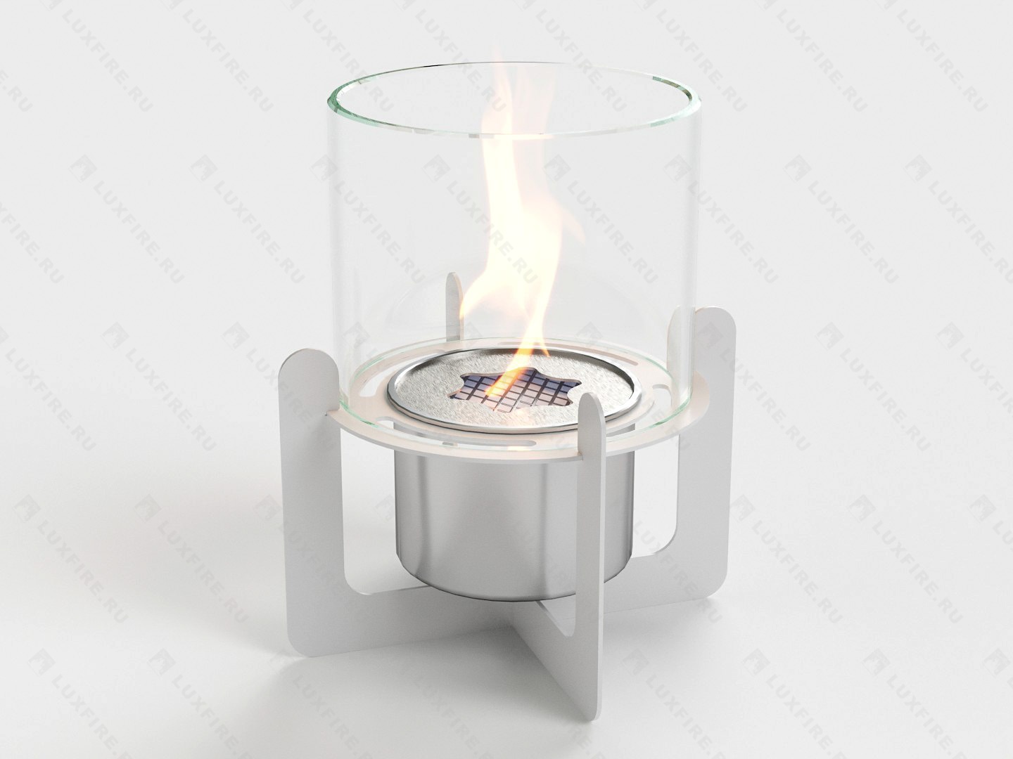 Настольный биокамин Lux Fire "Омега" (белый) по цене 9 196 руб.