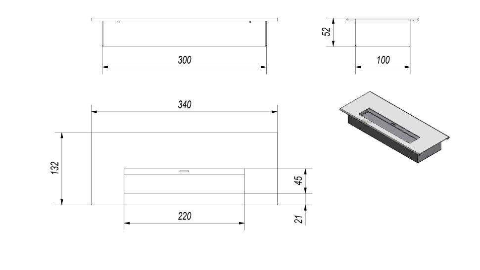 Прямоугольный контейнер Petit по цене 