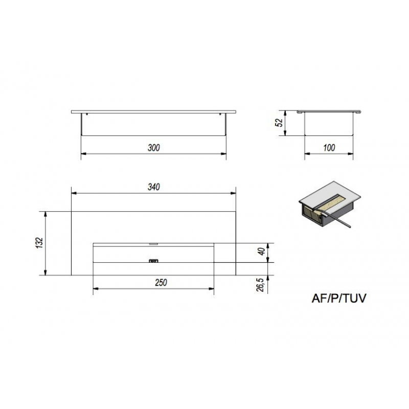 Биокамин Kratki DELTA 2 TUV ZEBRA(400*900) по цене 17 220 руб.