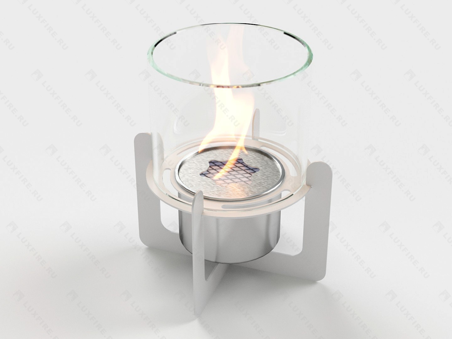 Настольный биокамин Lux Fire "Омега" (белый) по цене 9 196 руб.