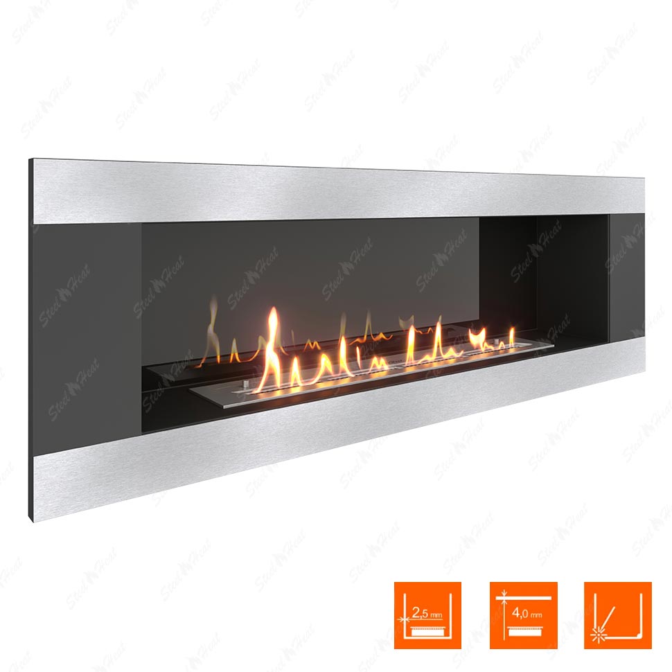 Биокамин SteelHeat LONG-H 1200 стемалит по цене 53 600 руб.