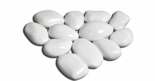 Набор из 14 керамических белых камней