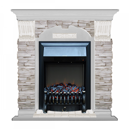 Арочный Мисхор (беленый дуб)+Fobos Black