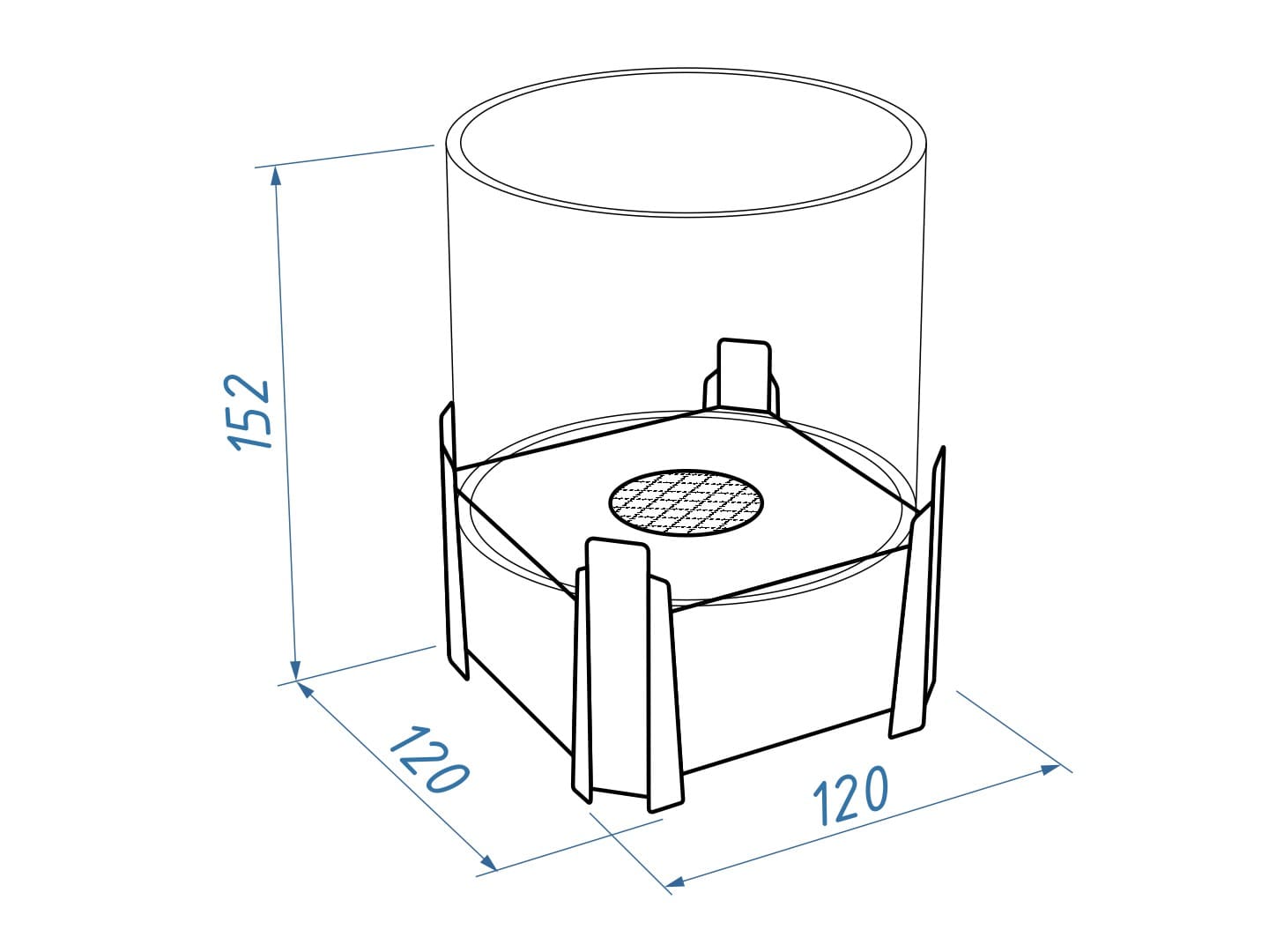 Биокамин настольный Lux Fire "Футбол" по цене 11 300 руб.