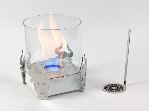Настольный биокамин Lux Fire Зодиак "Телец" Белый