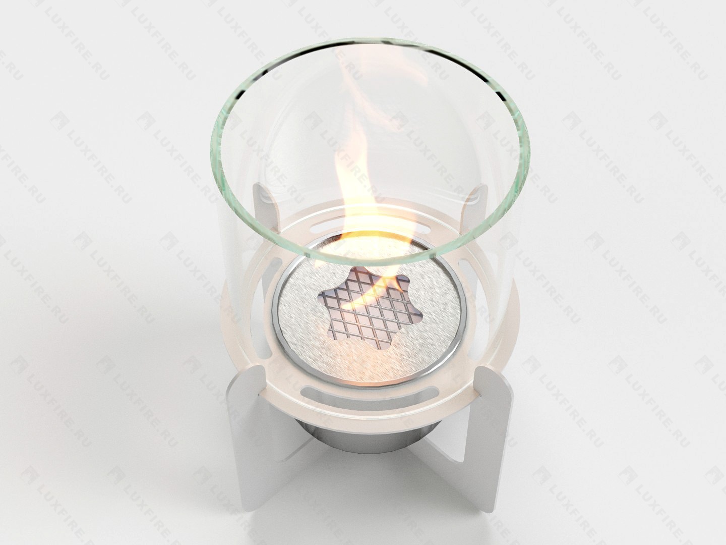 Настольный биокамин Lux Fire "Омега" (белый) по цене 9 196 руб.