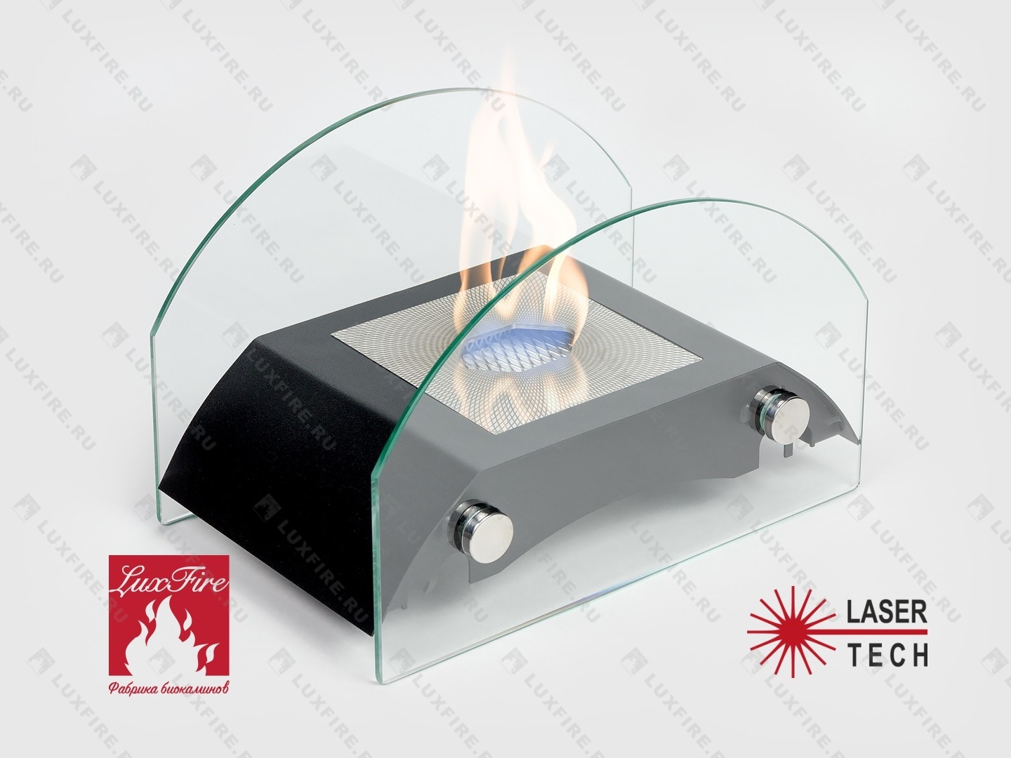 Настольный биокамин Lux Fire "Мост" S (черный)