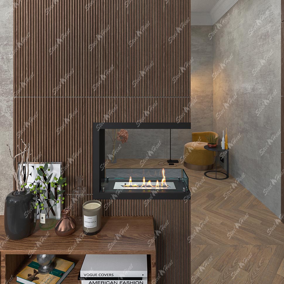 Биокамин торцевой SteelHeat Leader 600 по цене 22 470 руб.