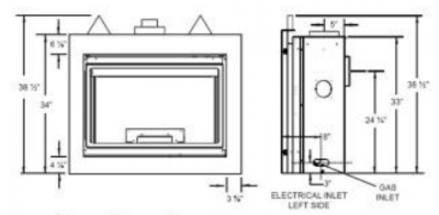 Газовый камин NapoLEOn GD36MN Manhattan