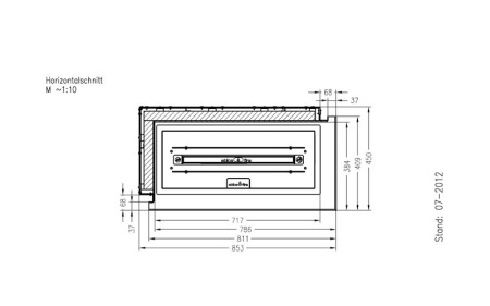 Встраиваемый биокамин Spartherm ebios-fire 2R чёрный по цене 262 600 руб.