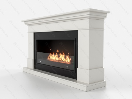 Биокамин Lux Fire с порталом Ангара 42, белый по цене 124 306 руб.