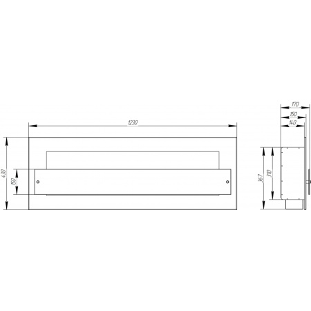 Биокамин Window III Glass grey Арома по цене 37 400 руб.