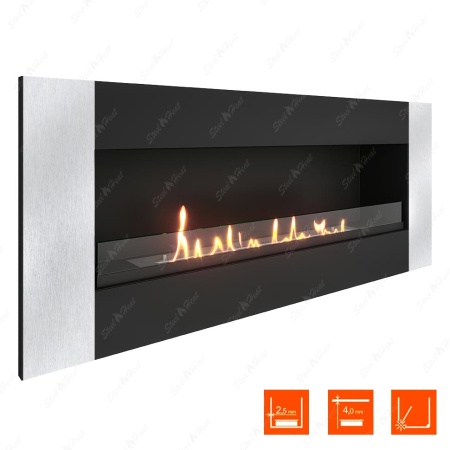 Биокамин SteelHeat GRAND-V 1200 стекло по цене 45 990 руб.