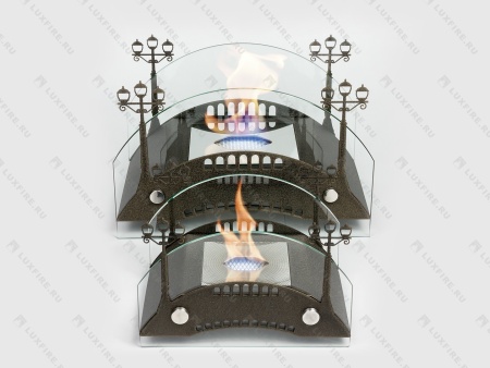 Настольный биокамин Lux Fire "Пушкинский мост" М (бронза) по цене 19 602 руб.