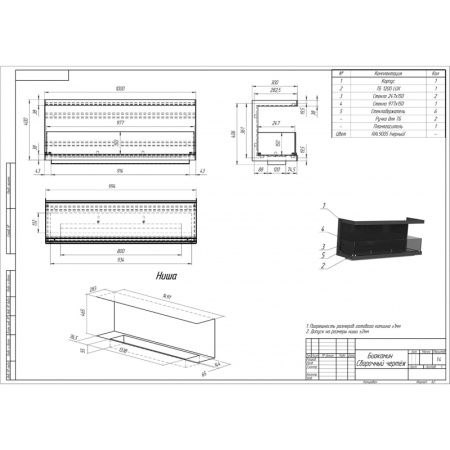 Биокамин фронтальный 1000G PremiumFire по цене 53 400 руб.