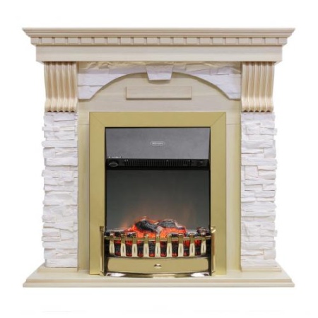 Dublin арочный сланец крем (слоновая кость)+Lydon Brass